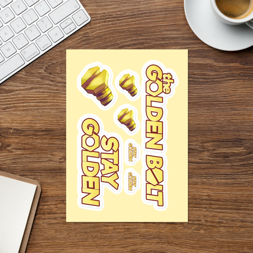 "Stay Golden" Sticker sheet