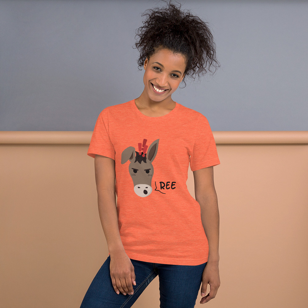 "Ree Donkey" Short-Sleeve Unisex T-Shirt - Image 4