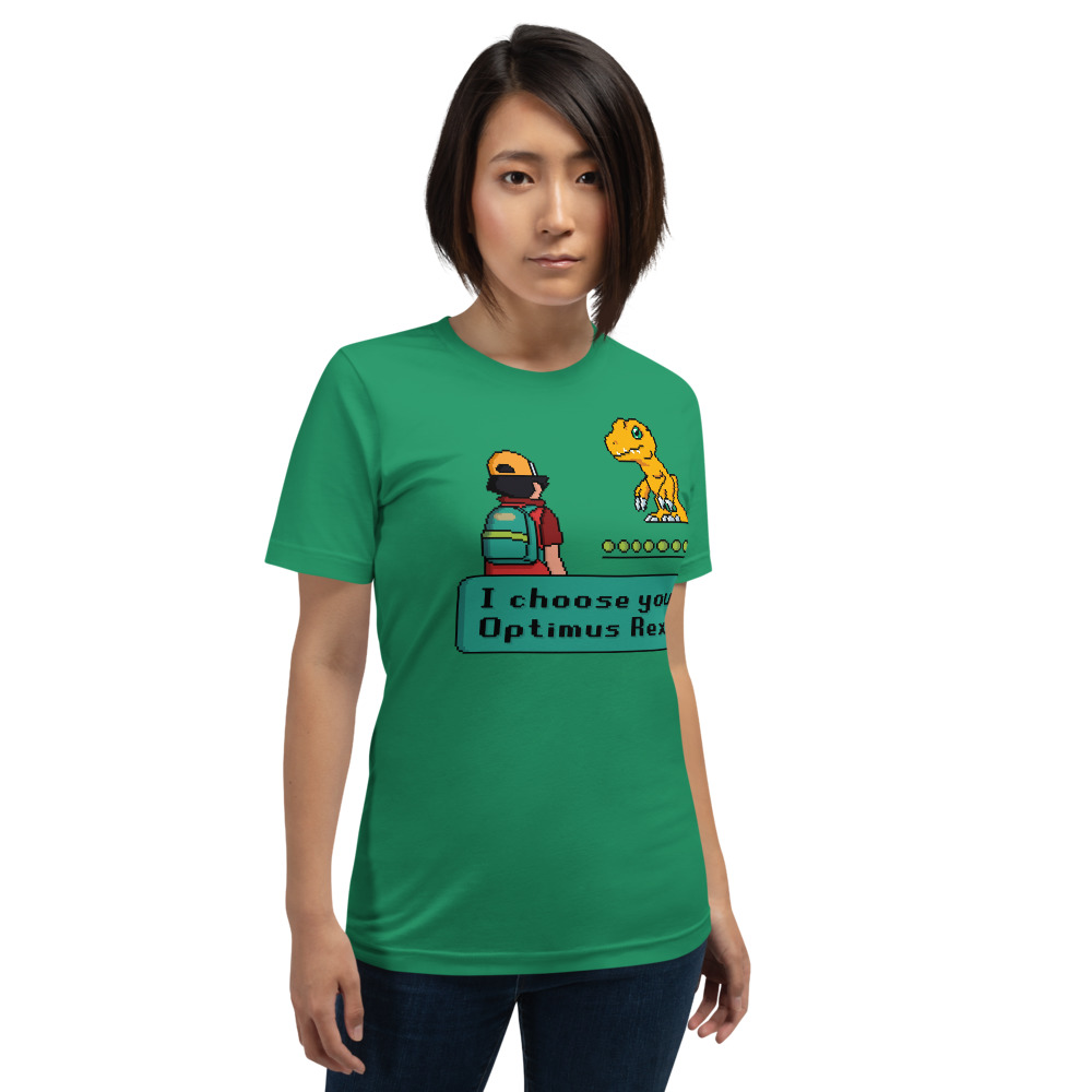 "I choose you, Optimus Rex" Short-Sleeve Unisex T-Shirt - Image 6
