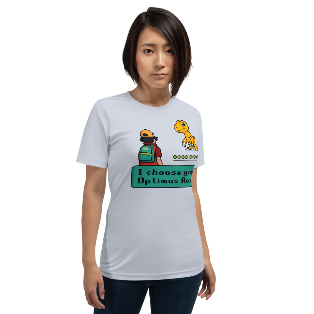 "I choose you, Optimus Rex" Short-Sleeve Unisex T-Shirt - Image 9