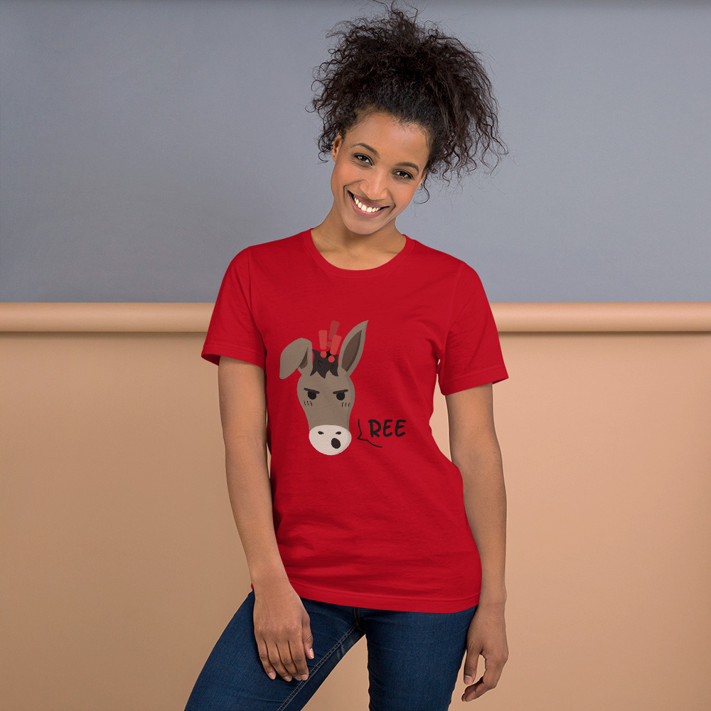 "Ree Donkey" Short-Sleeve Unisex T-Shirt - Image 2