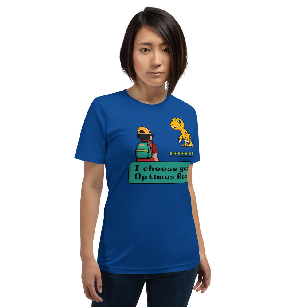 "I choose you, Optimus Rex" Short-Sleeve Unisex T-Shirt - Image 3