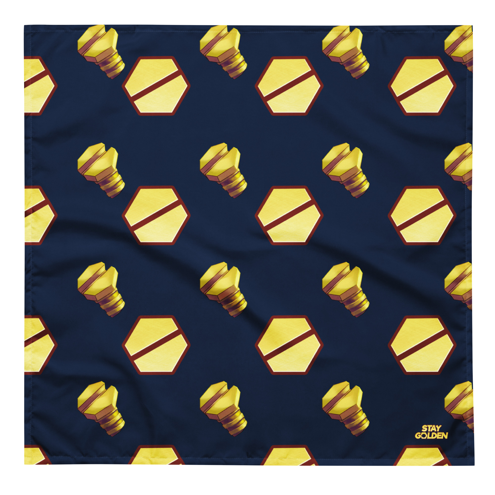 "Golden Hex" Pet Bandana - Image 2